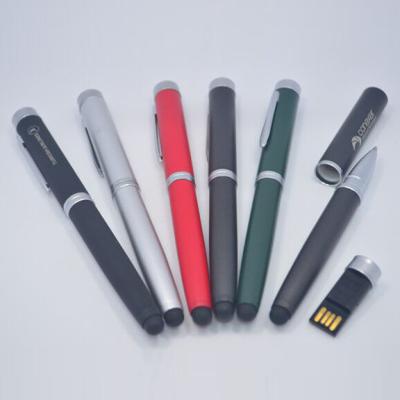 China 2020 Newest Metal Business Gifts Ballpoint Pen USB Training Flash Pen for sale