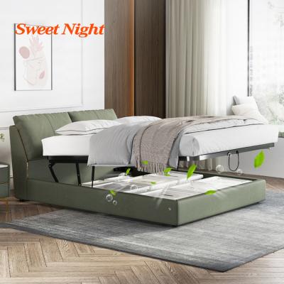 China High Quality Upholstered Modern Storage King Queen Size Furniture Twin Fabric Beds for sale