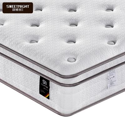 China Foldable Pocket Spring Mattress High Density Anti-Slip Polymer Foam Cloth Elastic Toppers Sizes for sale