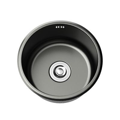 China Unlead Contemporary Wholesale Black Single Bowl Kitchen Sink Kitchen Black Nano Sink for sale