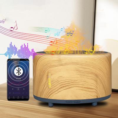 China New Arrival Mini Essential Oil Diffuser Aromatherapy Flame Grain Aroma Humidifier Portable Household/Outdoor/Office Wood Diffuser for sale