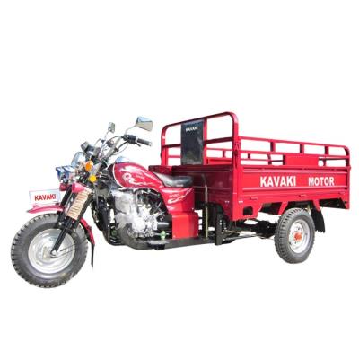 China Gasoline Engine Flat/Rugged/Uphill Tricycle Used Cargo Tricycle With Open Cabin for sale