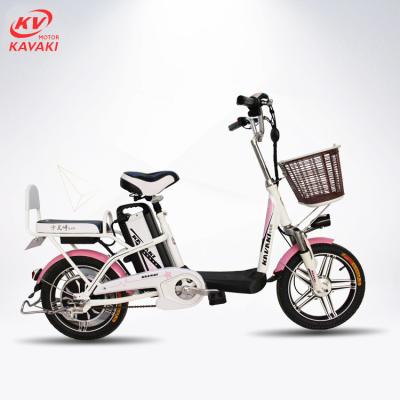 China Carbon Steel KAVAKI 16inch Small Electric Bike Mini Electric Scooter For Adult Electric Bicycle New for sale