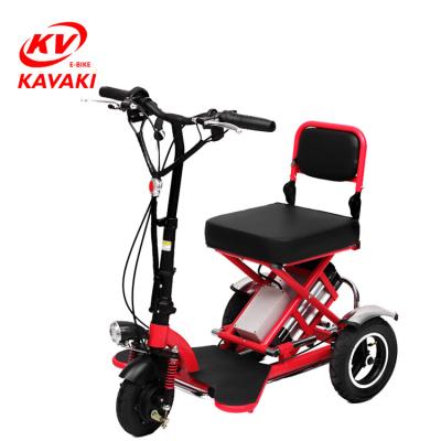 China 2018 High Quality Cruise Control Function Adult Electric Bicycle 3 Wheel Scooter Stable Folding Electric Tricycle KAVAKI for sale