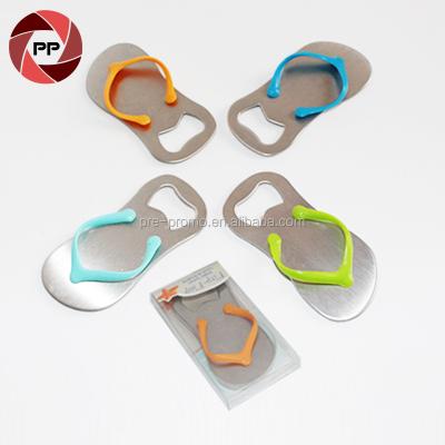 China Wholesale Viable Viable Metal Slipper Bottle Opener, Wedding Favors Flip Flop Bottle Opener for sale