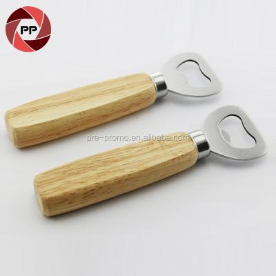 China Cheap Custom Wooden Handle Beer Bottle Opener Viable Viable for sale