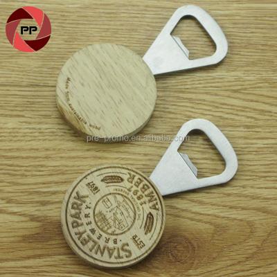 China Wholesale Sustainable Log Handle Beer Bottle Opener for sale