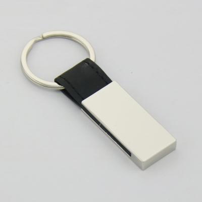 China Custom Wholesale Popular Metal+Metal Leather Metal+Leather And PU Leather Key Chain for sale