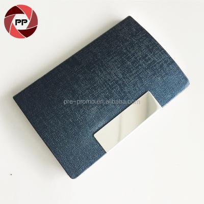 China Cheap Wholesale Classic Classic Custom PU Leather Business Card Holder for sale