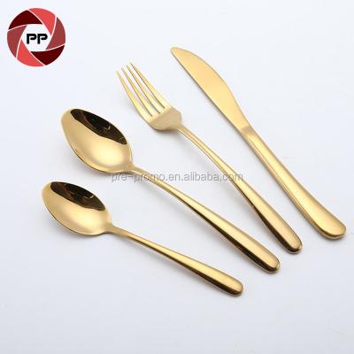 China Sustainable Sustainable Wholesale Gold / Silver Stainless Steel Flatware Set For Wedding for sale