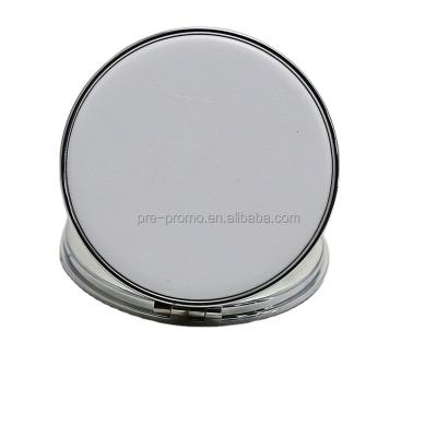 China Wholesale Custom Magnifying Magnifying Double Sides White Pocket Makeup Mirror White for sale