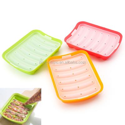 China Wholesale Sustainable Silicone DIY Hot Dog Baking Mold With Lid for sale