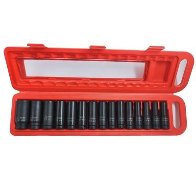 China 15pcs Car Repair Tool Kit Impact Socket Set with CR-MO 1/2 Deep Socket Tool Kit for Car Repair for sale