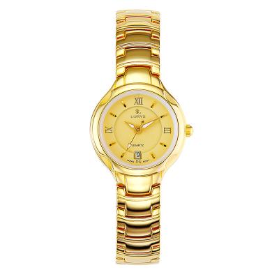 China Hg2329 Women Ladies Watches Gold Japan Movement Popular Gold Plated Watch for sale