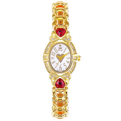 China Professional Production Women's Watch Rose Gold Plated Ladies Luxury Elegant Stone Watch for sale