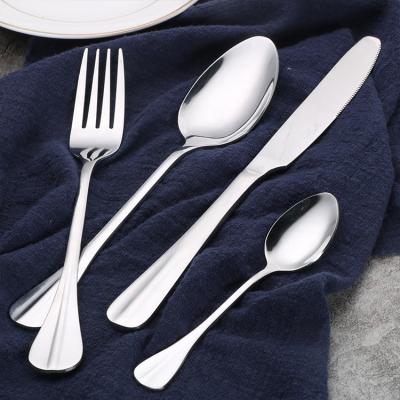 China Cutlery Set Viable Flatware Set Stainless Steel Spoon Knife Forks Set Silverware For Wedding Event Restaurant for sale