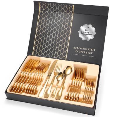 China Sustainable Classic And Competitive 24 Piece Stainless Steel Flatware Set Factory Directly Sales for sale