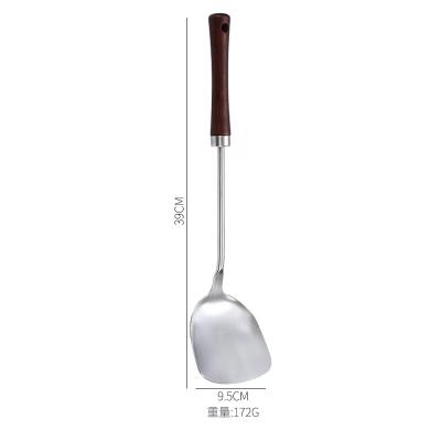 China Sustainable New Style Wood Handle Stainless Steel Kitchen Utensil for sale