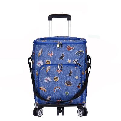 China Waterproof Ready Running Commercial Cart Picnic Insulated Cooler Bag With Wheels OEM for sale