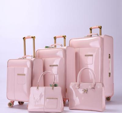 China PU Soft Luggage Sets New 2021 Hot Sale Soft Luggage Sets Innovative Handbag Luggage Suitcases for sale