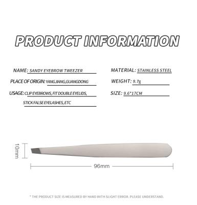 China Eco-friendly High Quality Custom Logo Good Stainless Steel Eyebrow Plucker Tool Tweezers For Eyebrows for sale