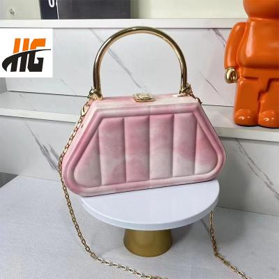 China Custom Water Resistant PVC Women's Shoulder Bags for sale