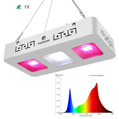 China Seed Starting Exclusive Design 3pcs 100w Cob Led Lamp Full Spectrum Grow Light Hydroponic Greenhouse 300W LED Grow Light For Indoor Plants for sale