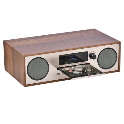 China New 2021 USB Speaker FM Music Radio Wooden Home Radio Speaker Audio Amplifier for sale