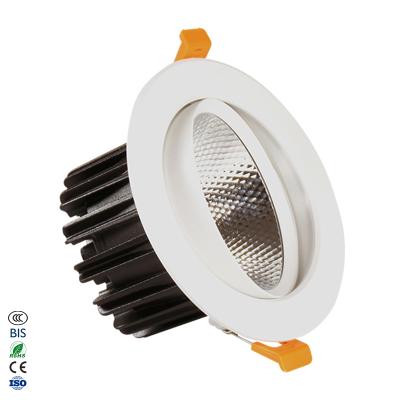 China Modern Energy Saving Hotel Downlight 5w Aluminum Round Recessed 10w 15w Led COB Spot Light for sale