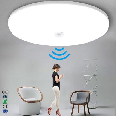 China Modern Industrial Motion Sensor Lamp 12w 18w 110v 220v Smart Pir Sensor Modern Led Ceiling for sale