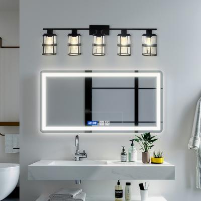 China Langchi Modern Simple Modern Bathroom Up Vanity Down Glass 5Lights Led Mirror Light for sale