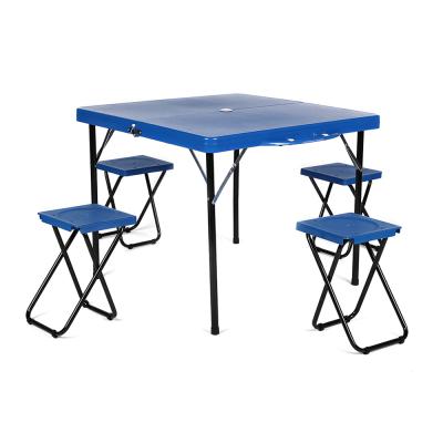 China Modern Popular High Quality Outdoor Folded Plastic Picnic Camping Chair And Tables for sale