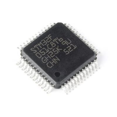 China STM32F051 STM32 MCU 64kb 2.5v 3.3v LQFP-48 Standard Flash 32-bit Microcontroller IC STM32F051C8T6 for sale