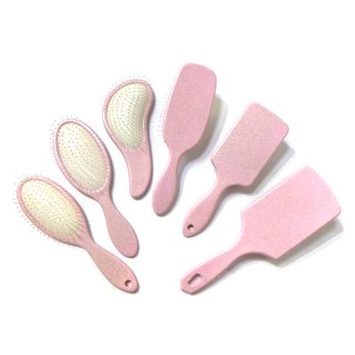 China Hair Brush Waterproof Pink Plastic Glitter Palette Fancy Hair Brush for sale