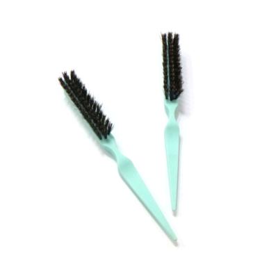 China Hair Styling Tamer Tools Brush Edge Control Dye Custom Hair Brush With Boar Hair And Nylon for sale