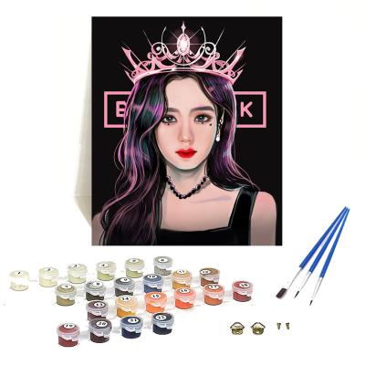 China Custom Orfon F162 Blackpink DIY Oil Painting CREATIVE Hand Painted Picture Painting By Number For Gift for sale