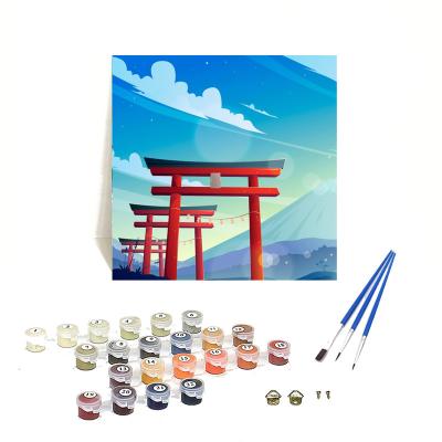 China Custom Hot Sale Customization Orfon Q1051 Painting By Number Kits For Adults 20x20cm Diy Oil Painting For Wall Decoration Canvas Custom Painting for sale