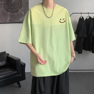 China Anti-wrinkle 2023 Aikesi new arrival tshirt for men oversized tshirt homme colorful whole sale tshirt oversize homme coton for sale