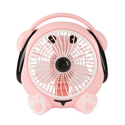 China . Fashion Shape Electric Stand Fan Pink Animal Eco Friendly Small Dog Fans For Living Room for sale