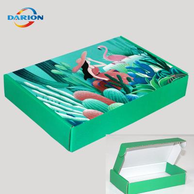 China Custom Logo Foldable Corrugated Small Cardboard Recyclable Clothes Gift Mailer Box Cardboard Packing Boxes For Shipping for sale