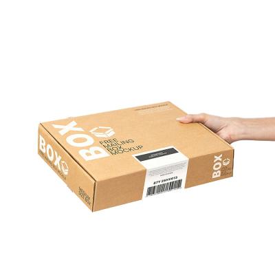 China Wholesale High Quality Recyclable Double Side Shipping Cardboard Print Coated Paper Packaging PO Box For Clothing Electronic Products for sale