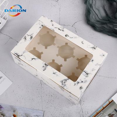 China Recyclable Popular Hot Selling White And Brown Color Paper Food Packaging Boxes With Window for sale