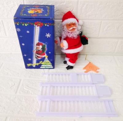 China Christmas Plastic Popular Creative Electric Children's Toys Santa Claus Ladder Gift Christmas Decoration for sale