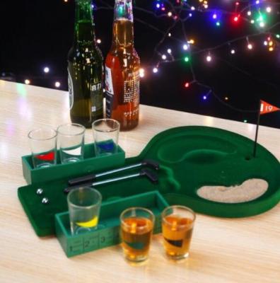 China Wholesale Bar Game Party Modern Bar Toys Drinkable Props Caster Golf Drinking Gifts for sale