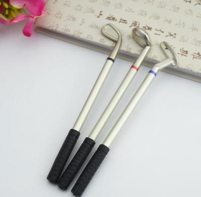 China Popular Manufacturers Supply Golf Gifts Mini Golf Metal Club Ballpoint Pen Desk Set for sale