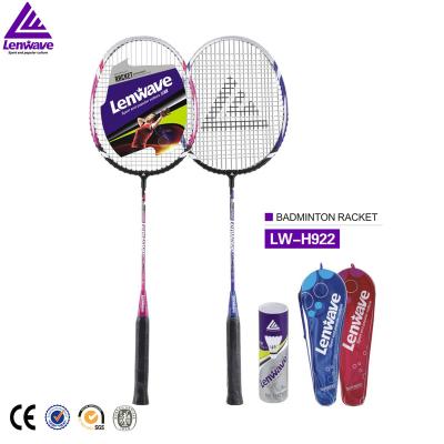 China Aluminum Badminton Racket Set Lenwave Aluminum Promotional New Design for sale