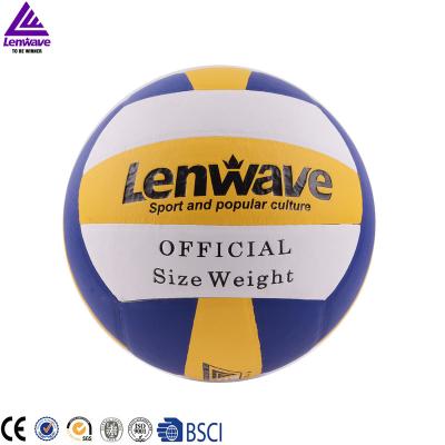 China Lenwave Brand PU Volleyball Ball Customs Height Weight Volleyball for sale