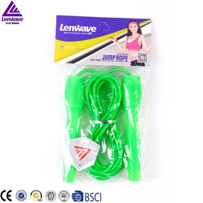 China PVC Lenwave Brand Sports Goods Wholesale Leather Jump Rope for sale