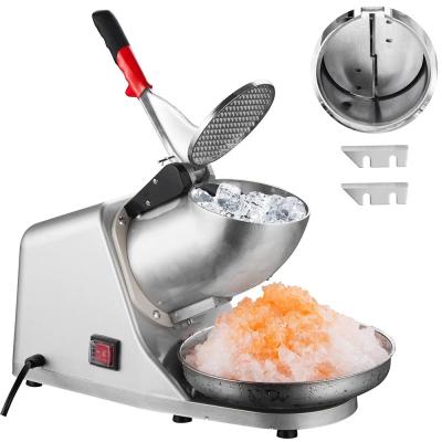 China Durable Free Sample Dropshipping Household Use Commercial Electric Stainless Steel Ice Shaver Snow Cone Maker Ice Crusher Machine for sale