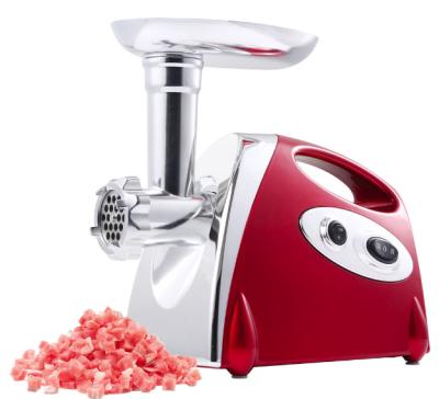 China Hot Selling High Capacity Meat Grinder Chopper Machine 800W Red Electric German Meat Chopper Slicers for sale